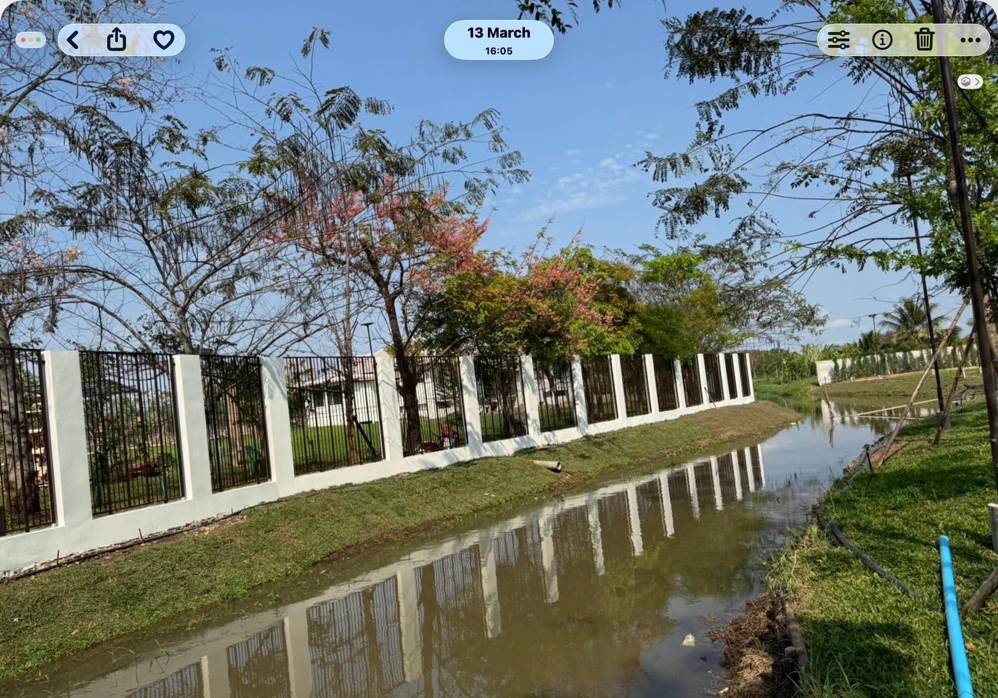 Canal-Front Land for Sale in Saraphi Chiang Mai | 3+ Rai, 218m Waterfront photo 8