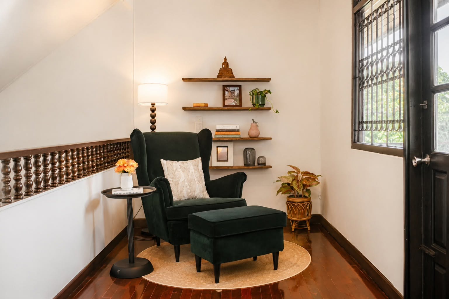 Quiet reading and work corner