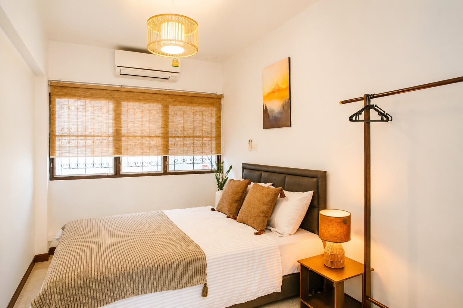 Bright guest bedroom